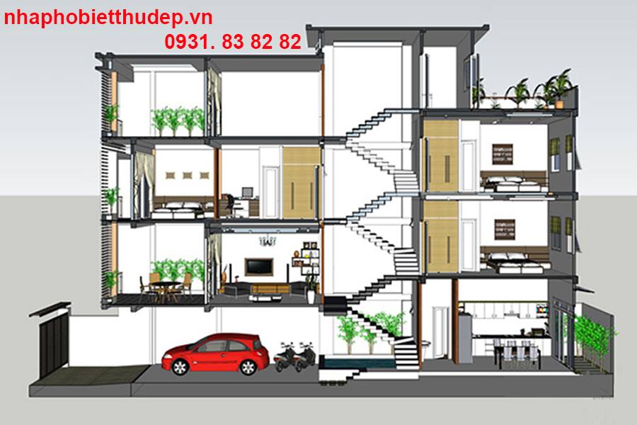 Điểm Danh 10 Mẫu Nhà Lệch Tầng 5x20m Chỉ Nhìn Thôi Đã Ưng Mắt